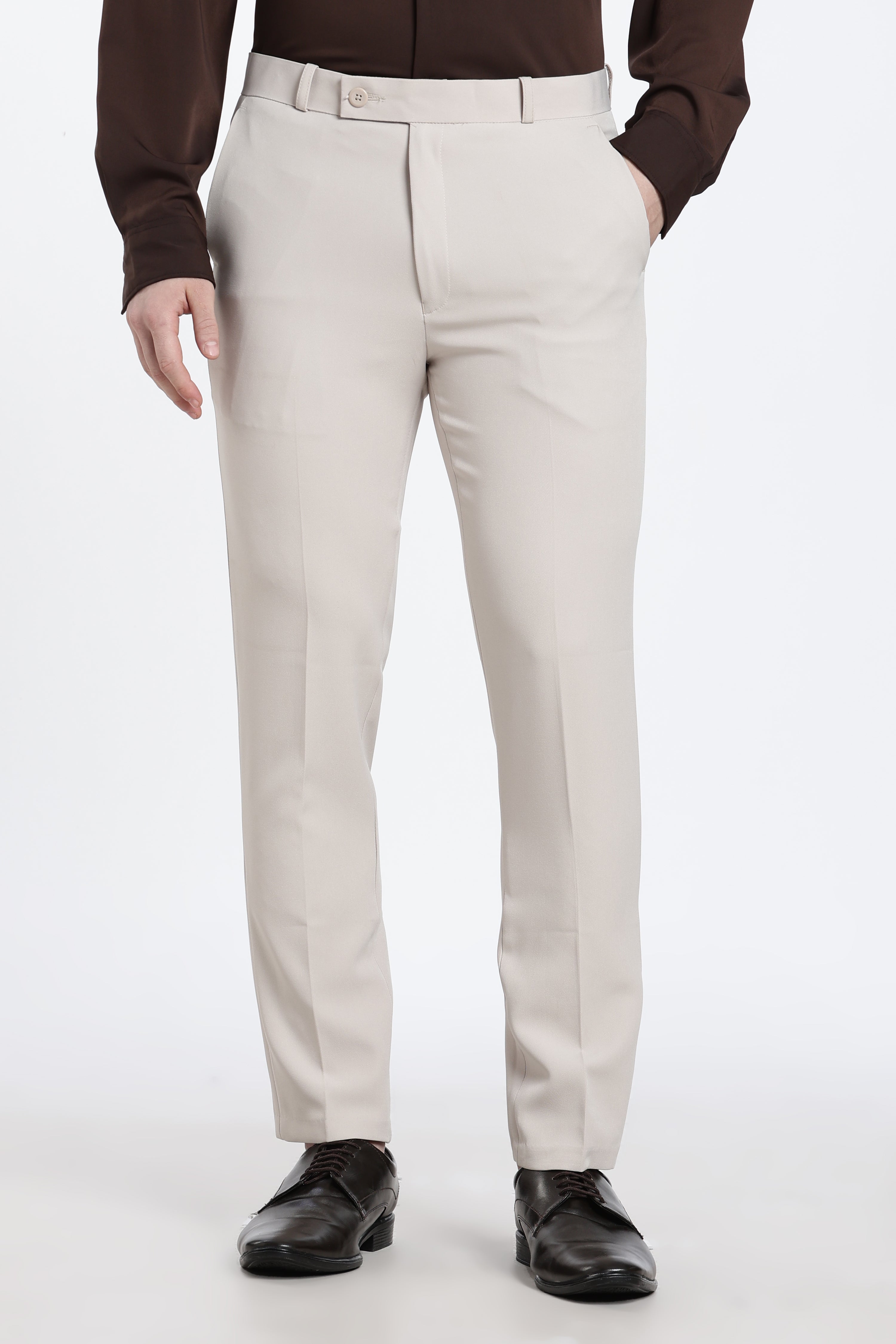 Men’s Off-White Premium Formal Barbie Lycra Trouser