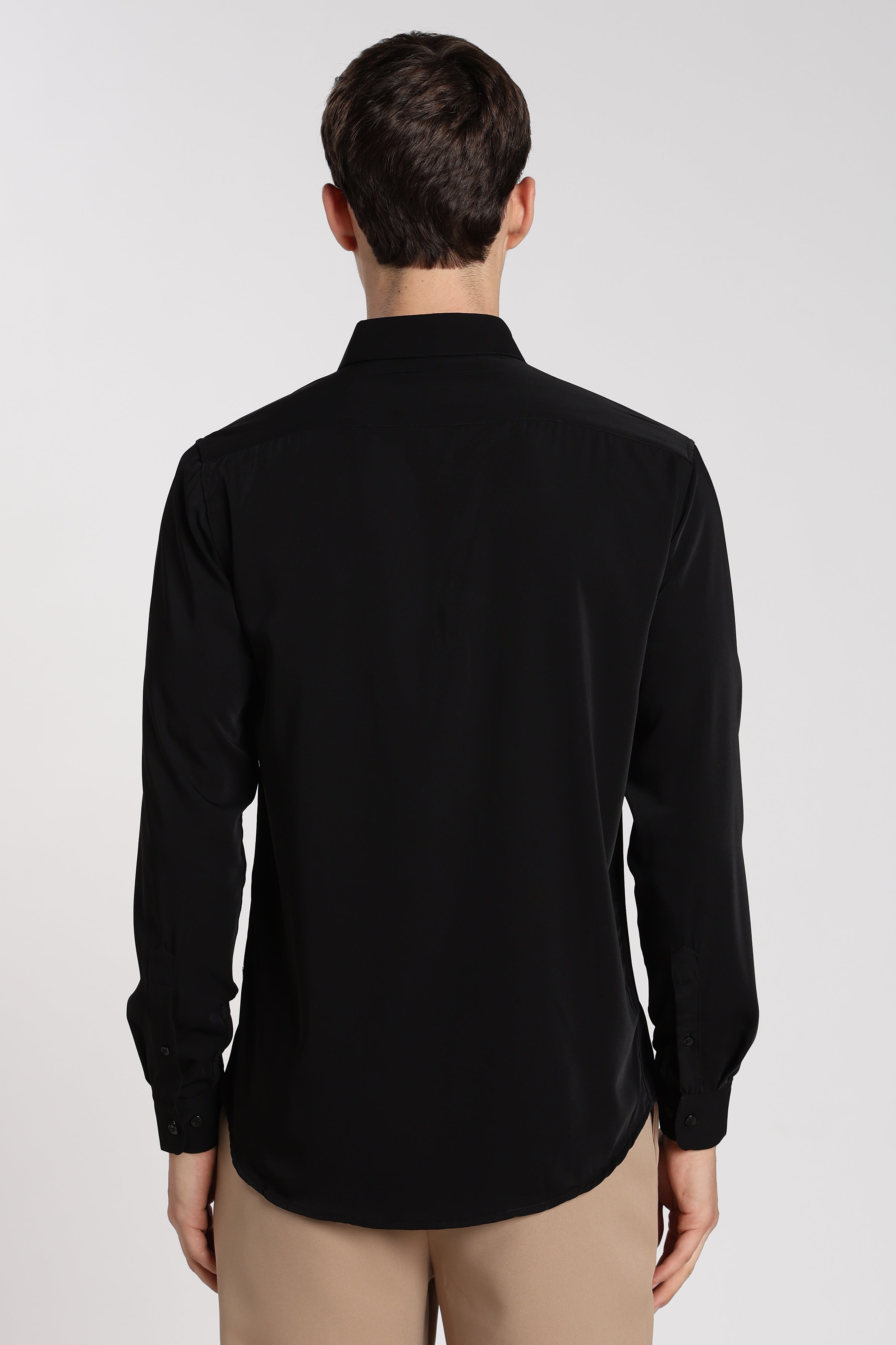 Men’s Charcoal Grey Imported Japanese Lycra Formal Shirt