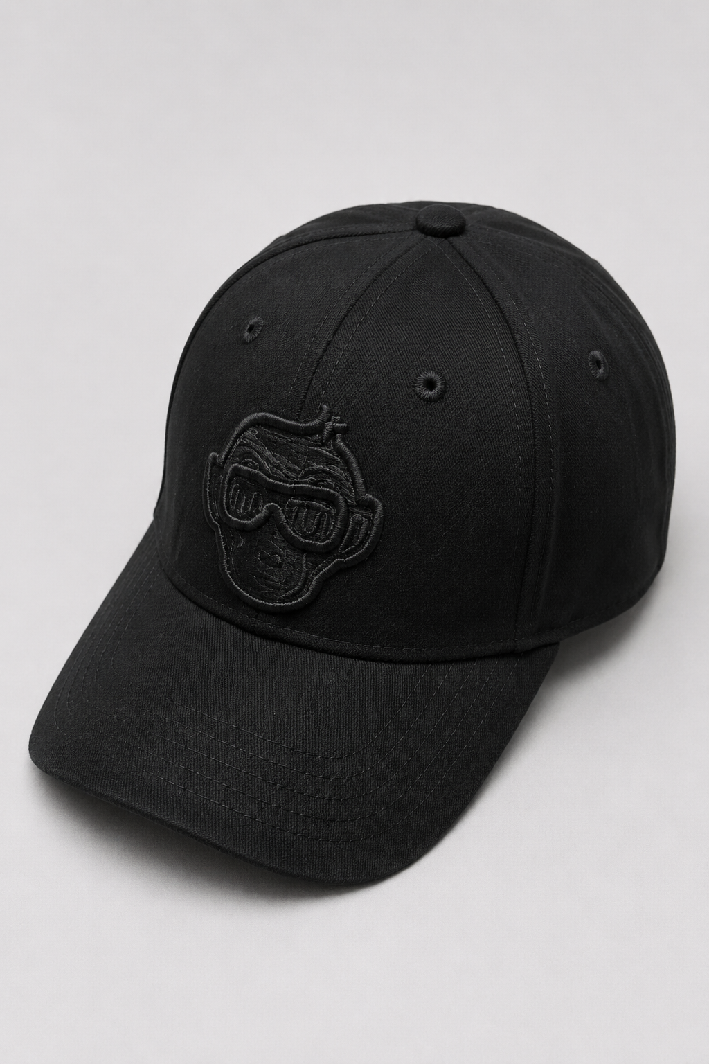 Black Suede Embroidered Baseball Cap Unisex– Duch Clothing