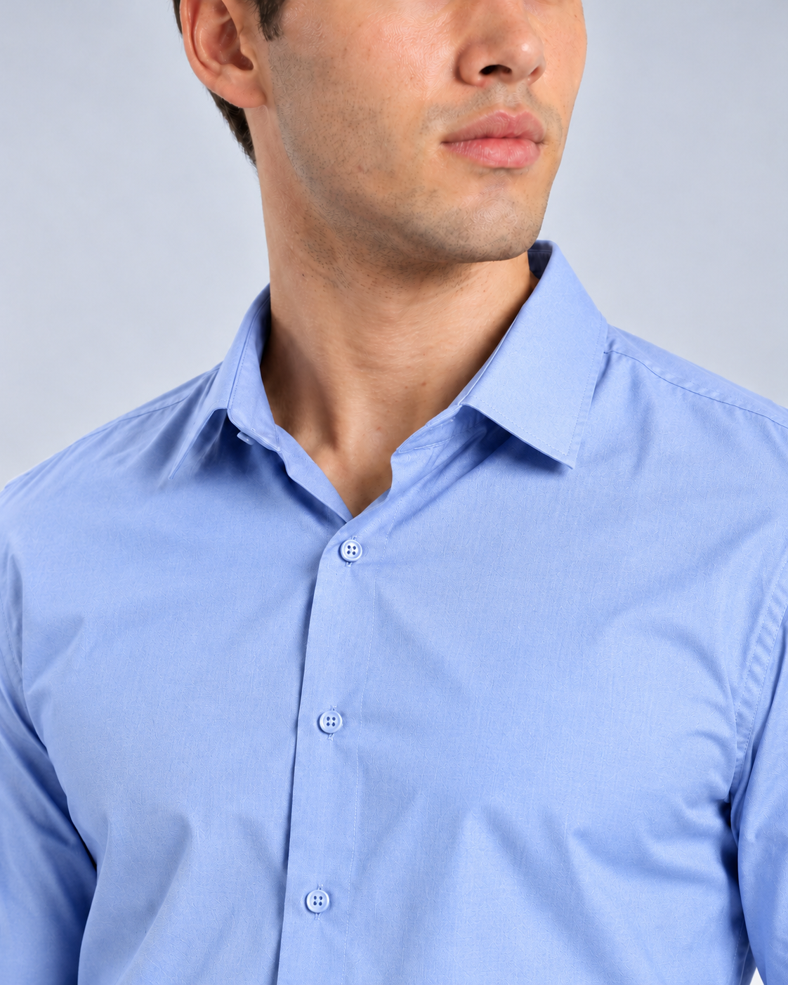 Men's Sky Blue Imported Oxford Formal Shirt-Slim Fit