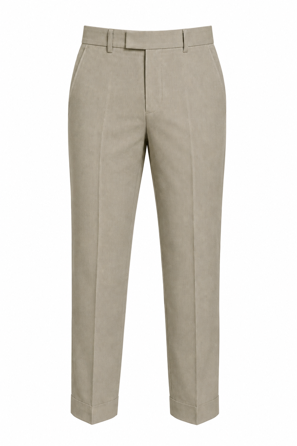 Men's Slim Fit Beige Trousers – Jupiter Fabric