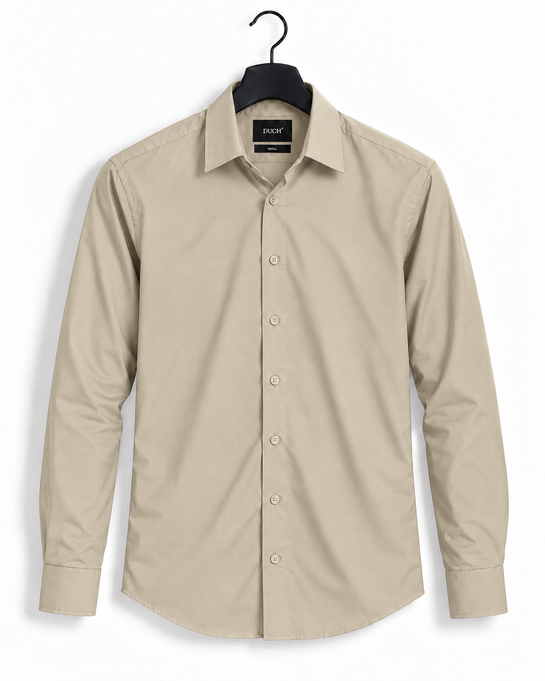 Men's Beige Imported Oxford Formal Shirt-Slim Fit