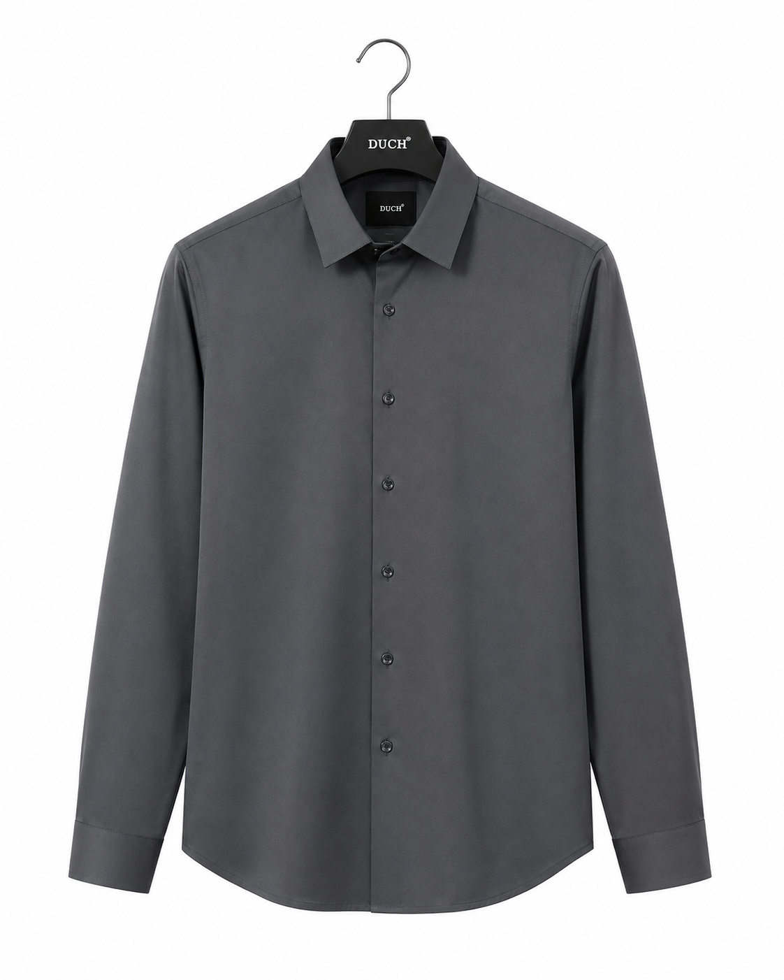Men's Charcoal Grey Satun Slim Fit Formal Shirt