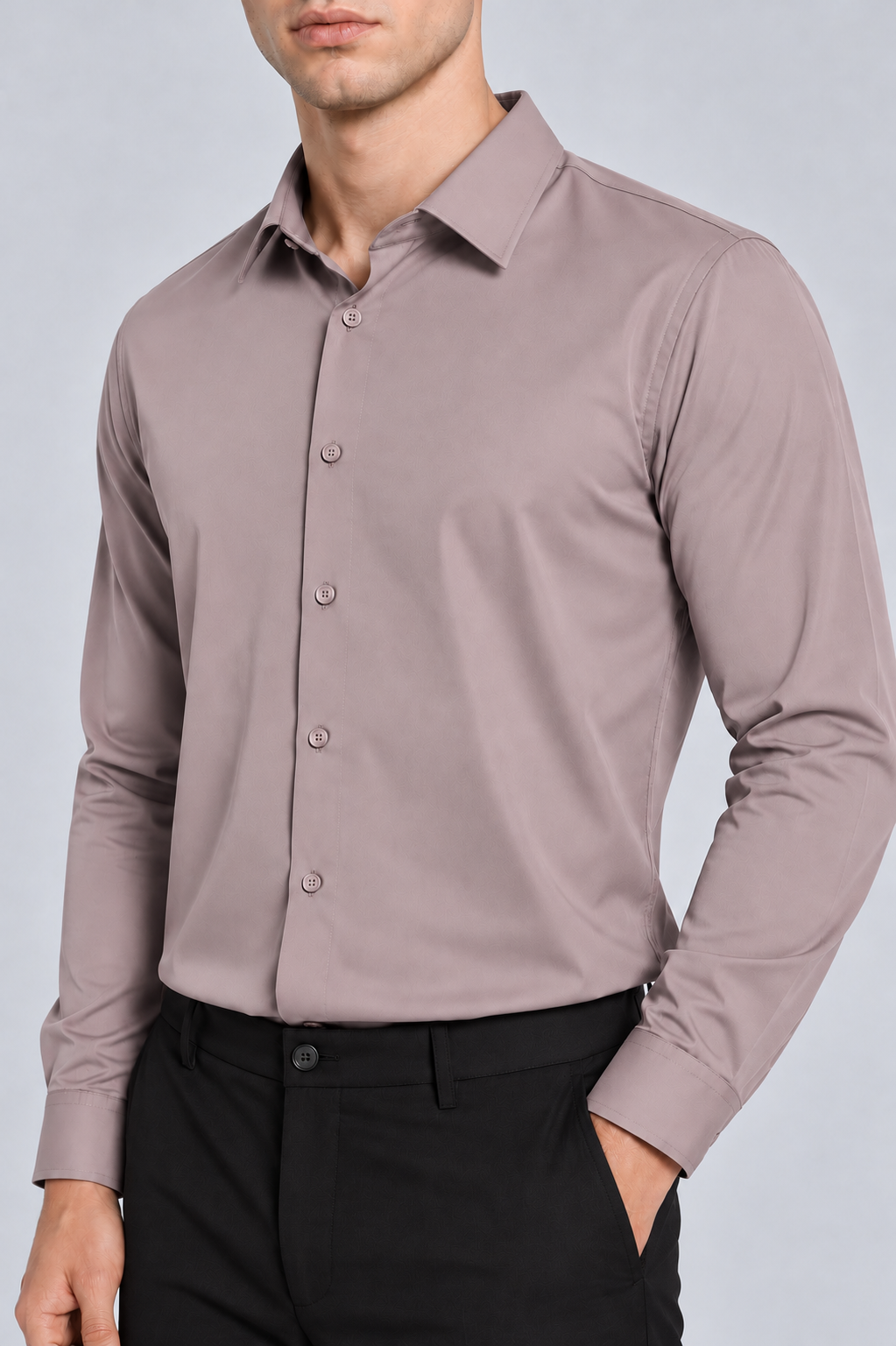 Men's Baby Pink premium Formal Shirt