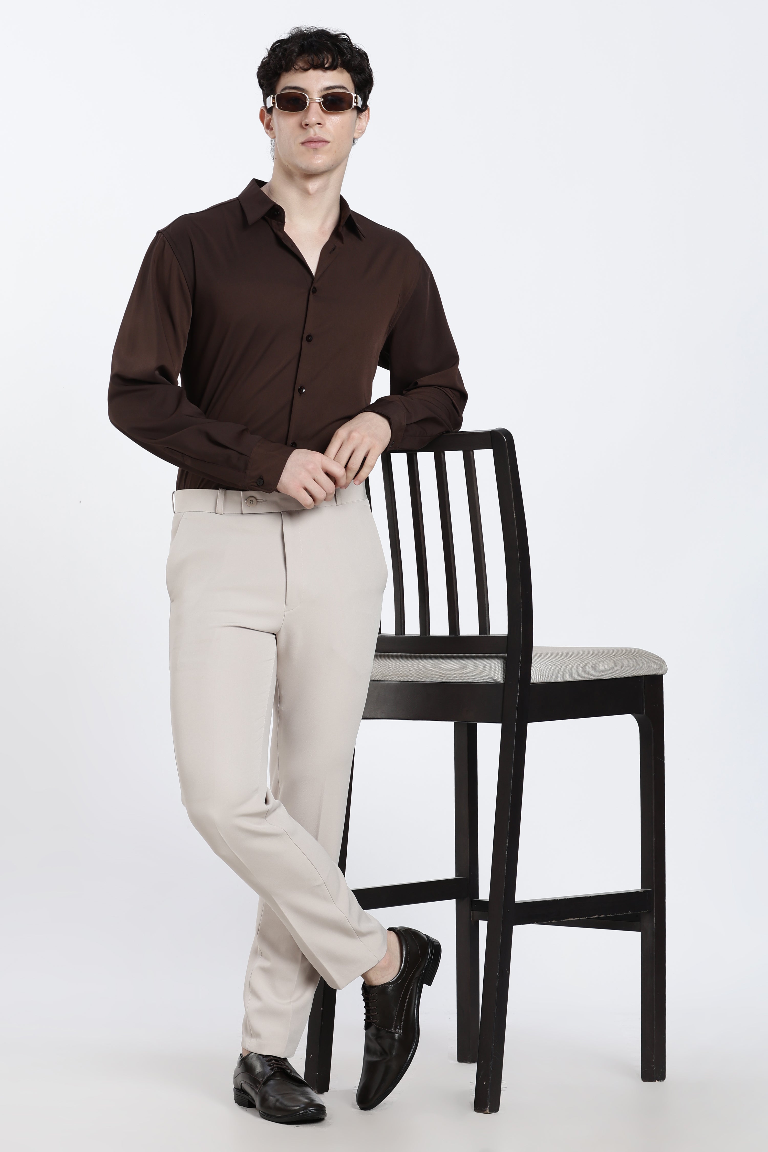 Men’s Off-White Premium Formal Barbie Lycra Trouser