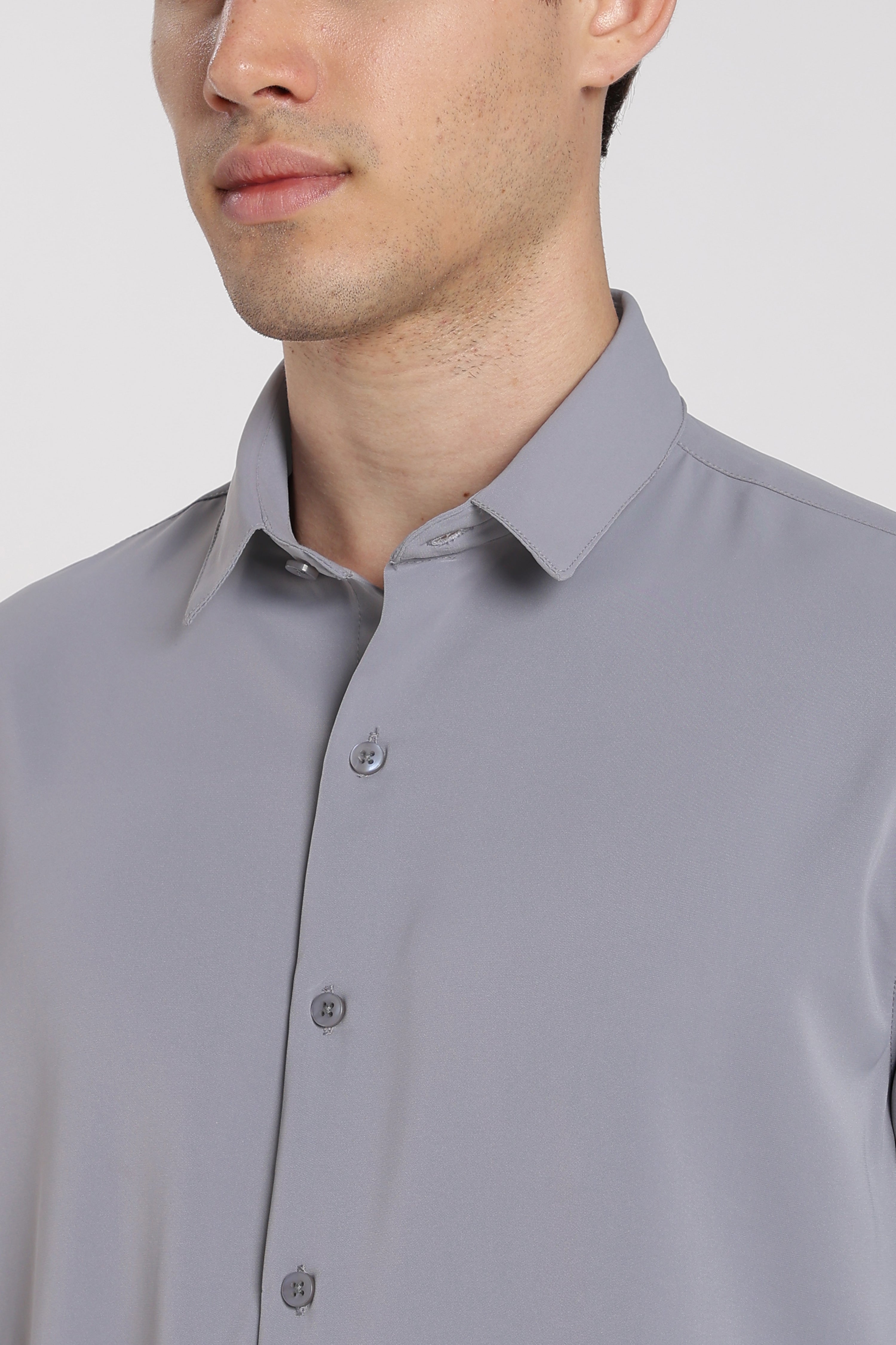 Men's Sky Blue Imported Japanese Lycra Formal Shirt
