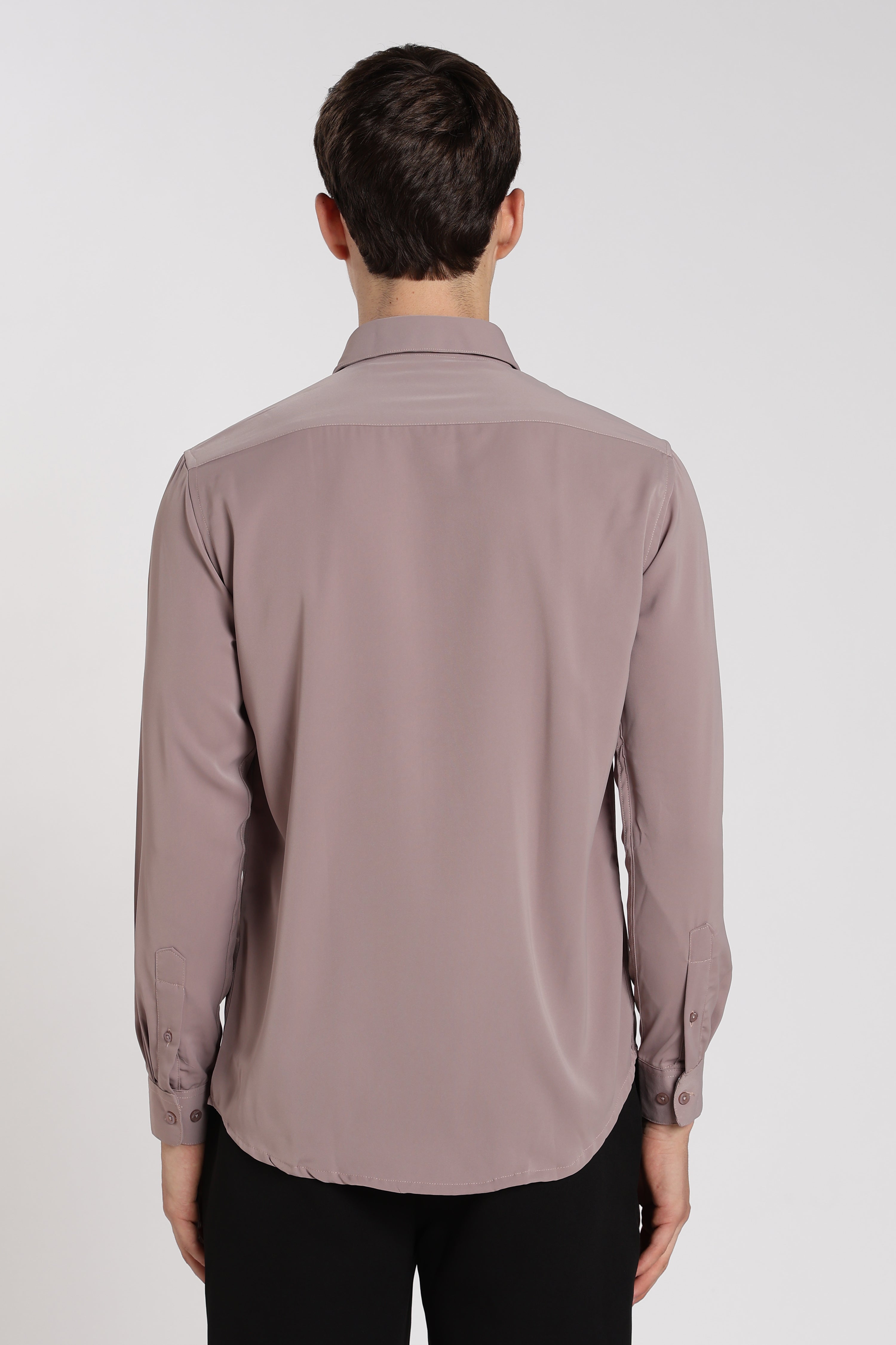 Men's Baby Pink Imported Japanese Lycra Formal Shirt