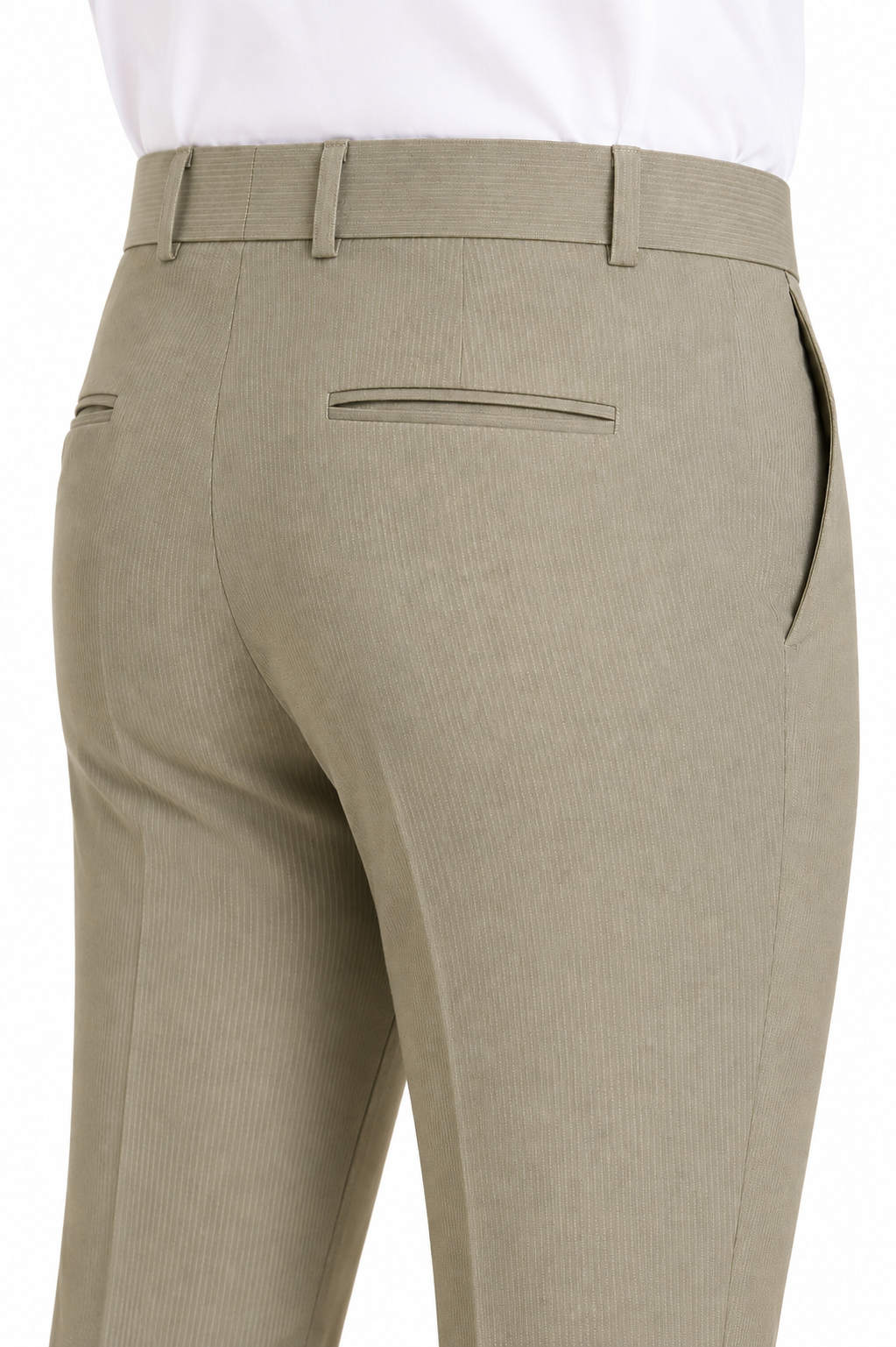 Men's Slim Fit Beige Trousers – Jupiter Fabric