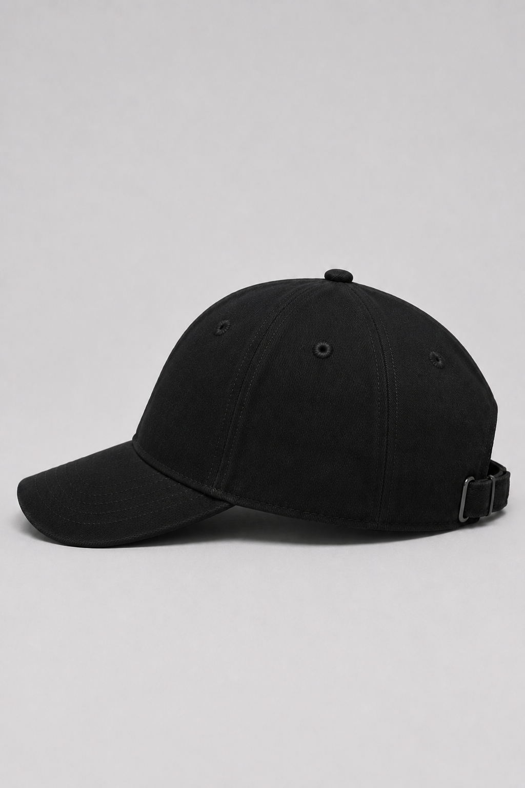 Black Suede Embroidered Baseball Cap Unisex– Duch Clothing
