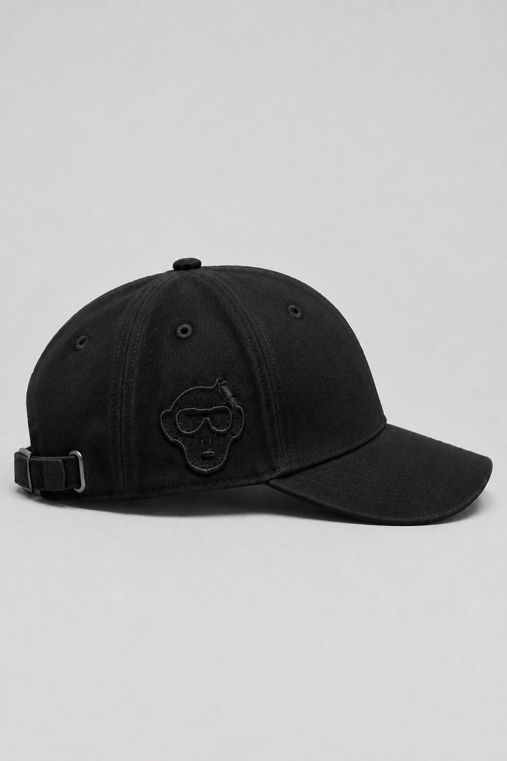Black Suede Embroidered Baseball Cap Unisex– Duch Clothing