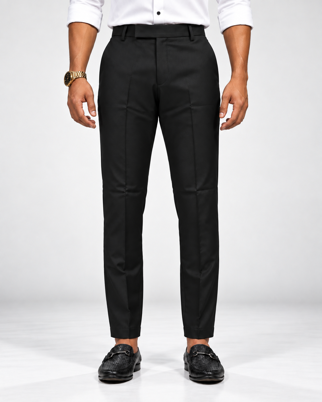 Men’s Black Slim Fit Formal Trouser
