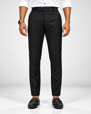 Men’s Black Slim Fit Formal Trouser