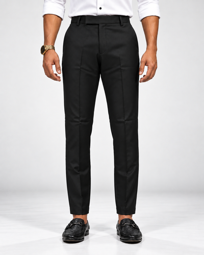 Men’s Black Slim Fit Formal Trouser
