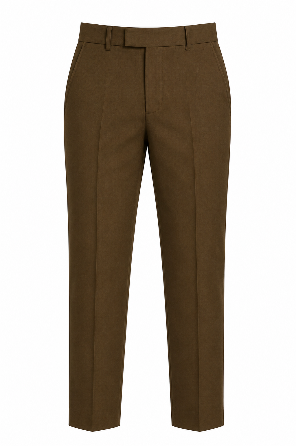 Men's Khaki Premium Formal Slim-Fit Trouser