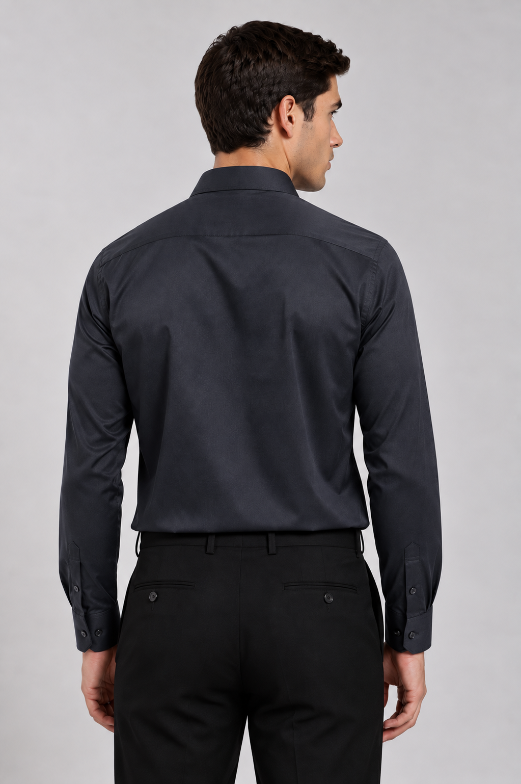 Men's Dark Navy Blue Slim Fit Premium Formal Shirt