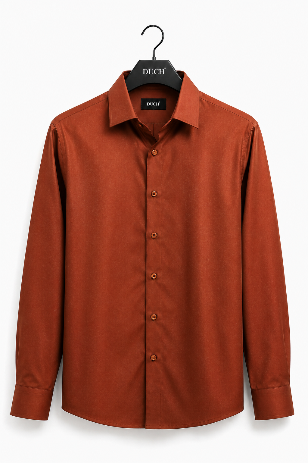 Men's Rush Orange Colourblock Premium Formal Shirt