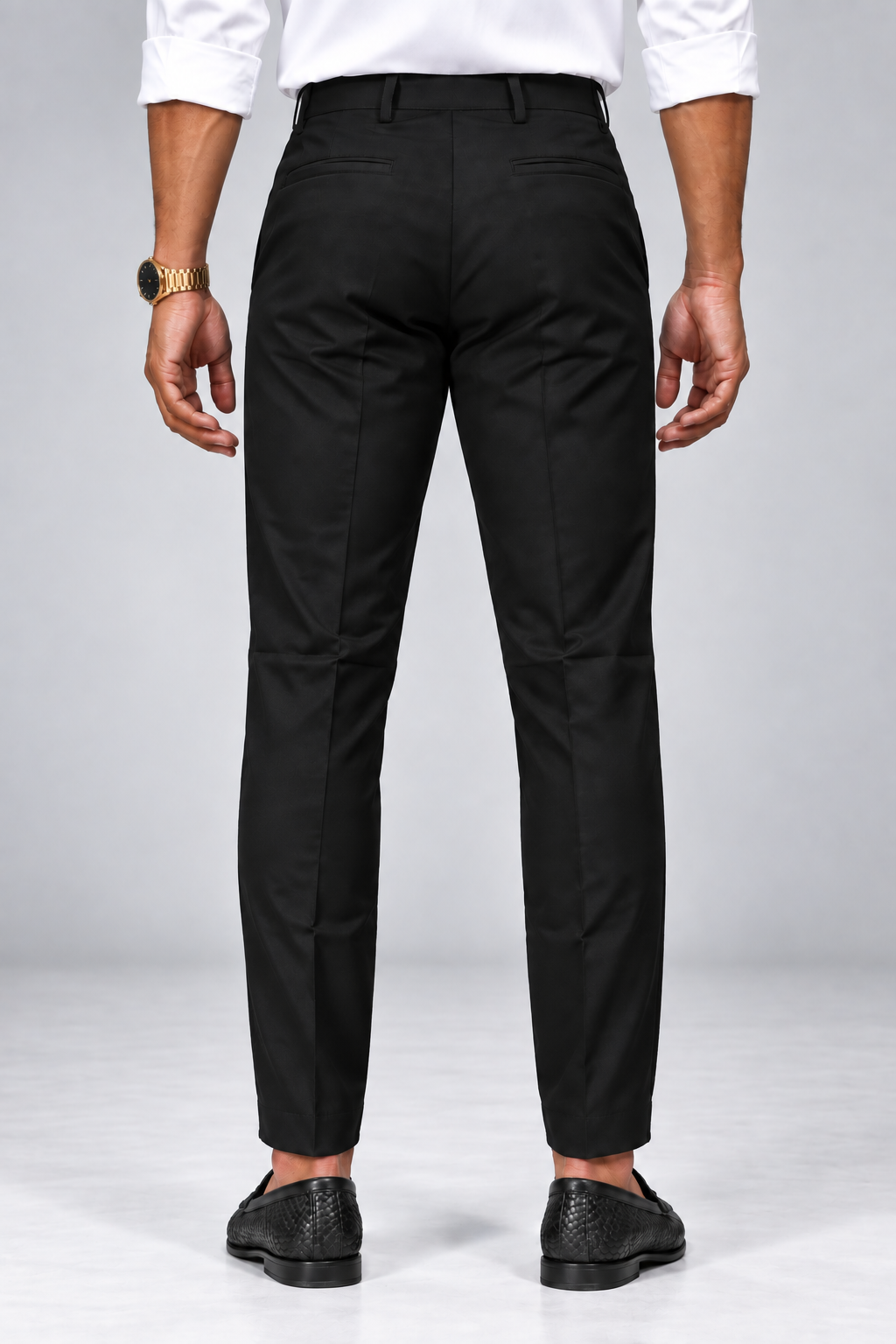 Men’s Black Slim Fit Formal Trouser