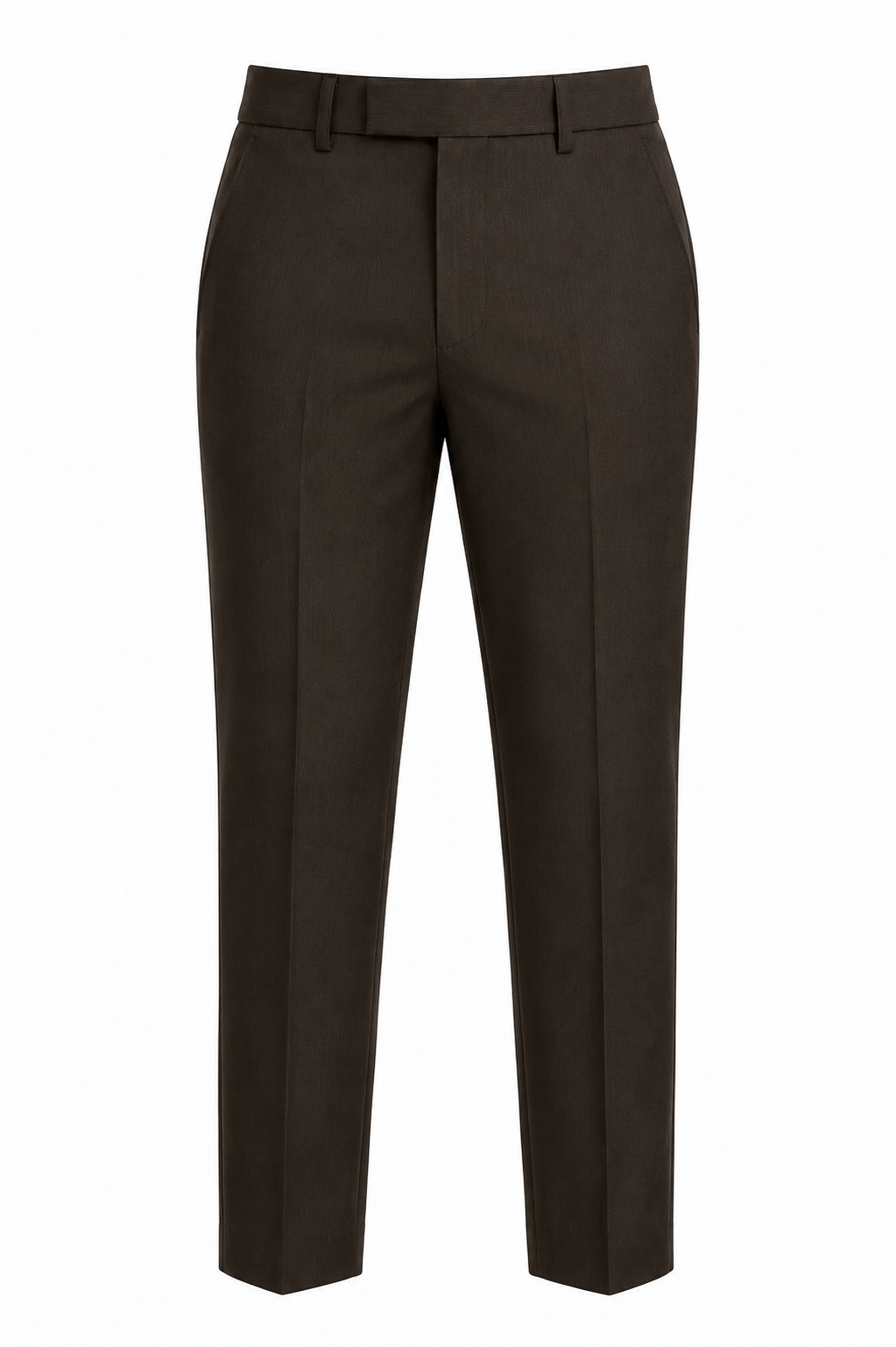 Men's Jupiter Fabric Slim Fit Trousers – Dark Brown