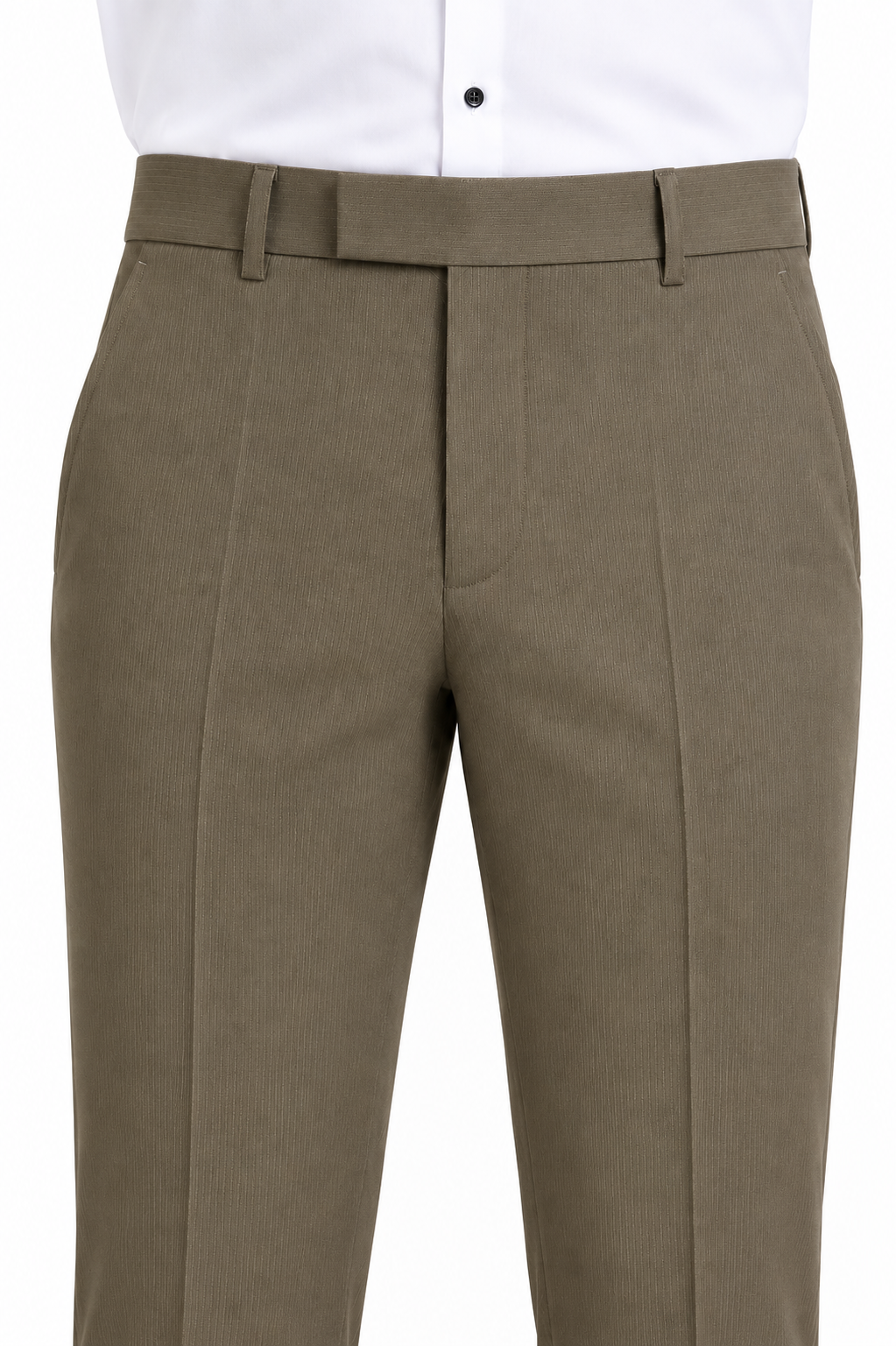 Men's Jupiter Fabric Slim Fit Trousers – Olive Brown