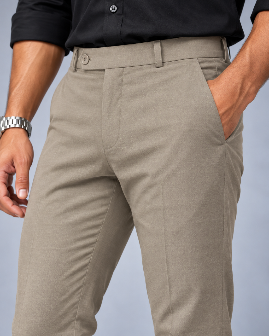 Men’s Imported Khaki Polo Fit Formal Trousers