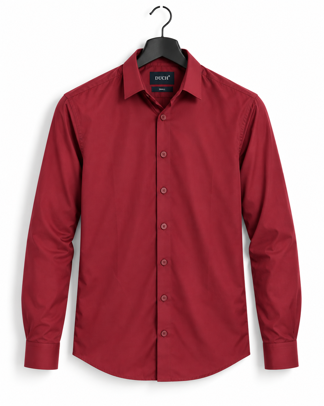 Men's Maroon Imported Oxford Formal Shirt-Slim Fit